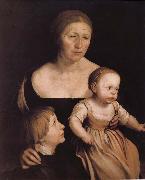 Hans Holbein, The artist s wife abuse